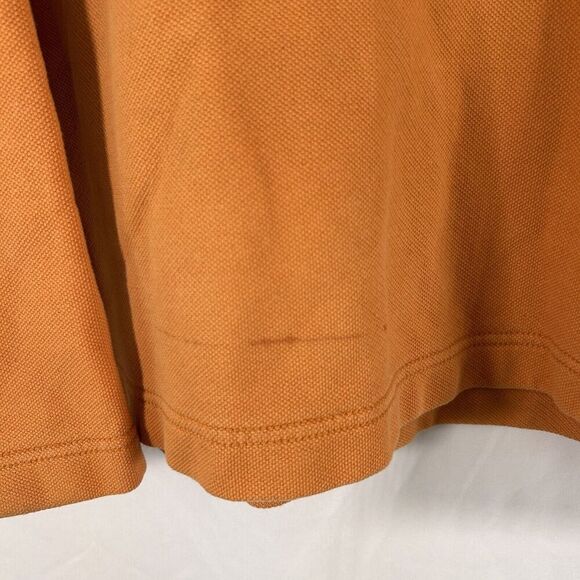 Aigle Sweater Women's Large Orange Mock Neck Long Sleeve Cotton Blend Pullover - Picture 4 of 10